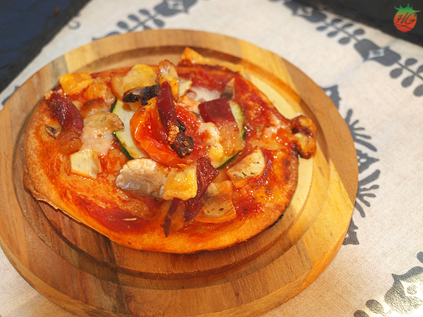 Mini pizzas de calabacín y tomate HortoGourmet
