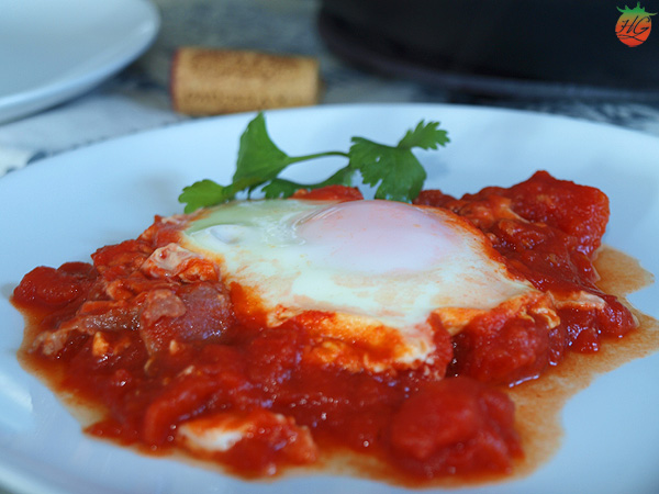 Huevos en salsa de tomate Receta HortoGourmet