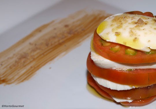Ensalada de tomate Raf con mozzarella - RECETA