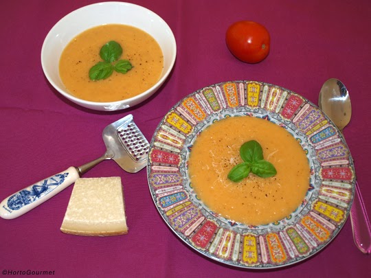 Crema de tomate y pepino