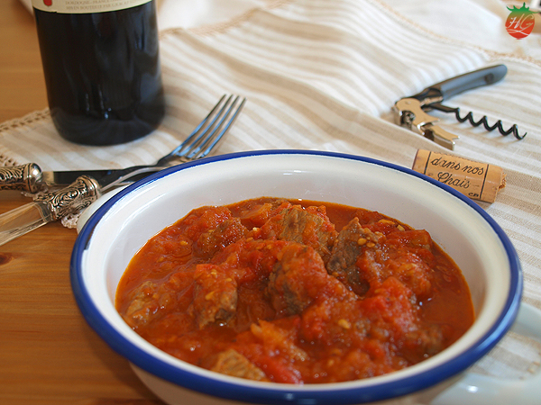 Receta Carne con tomate HortoGourmet