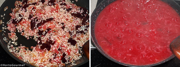 Risotto de remolacha