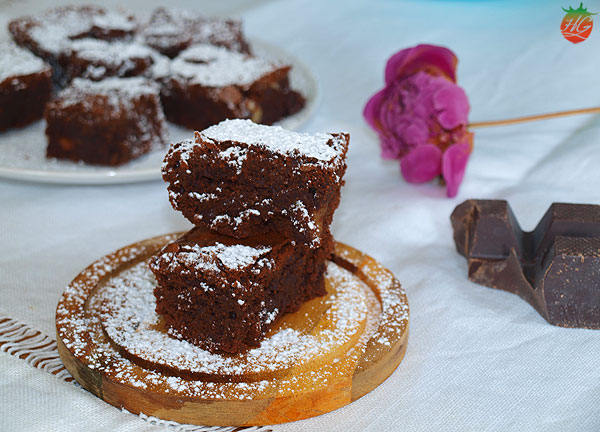 Receta Brownie de chocolate con nueces HortoGourmet