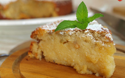 Clafoutis de ruibarbo caramelizado HortoGourmet